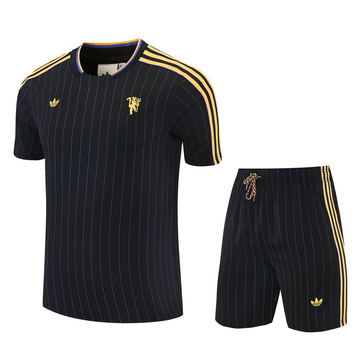Mens Manchester United Short Training Suit Black 2025/26 Mens Manchester United Short Training Suit Black 2025/26