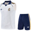 Mens Real Madrid White Singlet Suit 2026/27