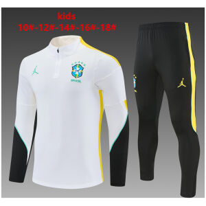 Kids Brazil x Jordan Training Suit White 2026-jerseyio Kids Brazil x Jordan Training Suit White 2026-jerseyio