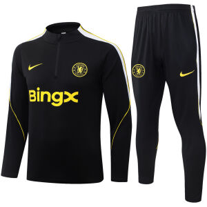 Mens Chelsea Black Training Suit 2026/27