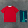 Kids Portugal Short Training Suit Red 2026-jerseyio