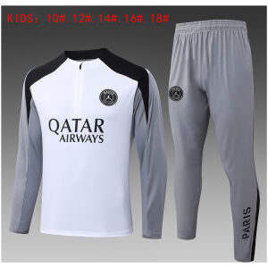 Kids PSG x Jordan Training Suit White 2026/27-jerseyio