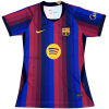 Women’s Barcelona blue and red striped home jersey front view