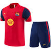 Mens Barcelona Short Training Suit Red 2026/27-jerseyio