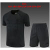 Kids Real Madrid Short Training Suit Black 2026/27-jerseyio