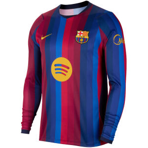 Mens Barcelona Home Long Sleeve Jersey 2026/27