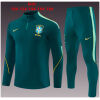Kids Brazil Training Suit Dark Green 2026-jerseyio