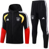 Mens Germany Black Hoodie Jacket + Pants Training Suit 2026