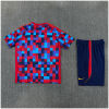 Kids Barcelona Short Training Suit Red – Blue 2026/27-jerseyio
