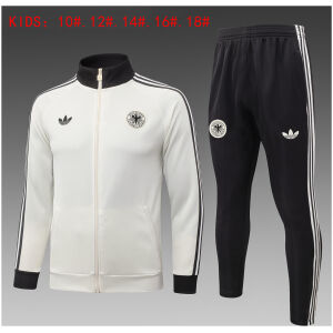 Kids Germany Jacket + Pants Training Suit Beige 2026-jerseyio Kids Germany Jacket + Pants Training Suit Beige 2026-jerseyio