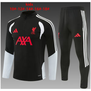 Kids Liverpool Black Training Suit 2026/27