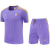 Mens Manchester United Short Training Suit Purple 2025/26-jerseyio