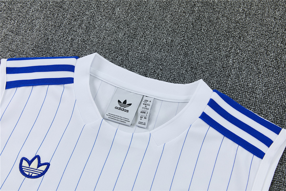 Mens Chelsea Singlet Suit White 2025/26 Mens Chelsea Singlet Suit White 2025/26 rear view of shirt and shorts