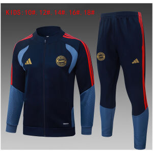 Kids Bayern Munich Royal Jacket + Pants Training Suit 2026/27 Kids Bayern Munich Royal Jacket + Pants Training Suit 2026/27