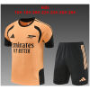 Kids Arsenal Short Orange Training Suit 2026/27 with black curved panels