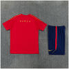 Kids Barcelona Short Training Suit Red 2026/27-jerseyio