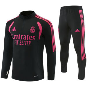 Mens Real Madrid Black Training Suit 2026/27
