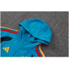 Mens Spain Aqua Blue Hoodie Jacket + Pants Training Suit 2026