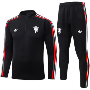 Mens Manchester United Black Training Suit 2026/27