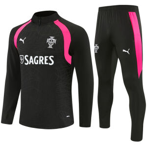Mens Portugal Black Training Suit 2026 Mens Portugal Black Training Suit 2026