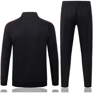 Mens Manchester United Jacket + Pants Training Suit Black II 2026/27-jerseyio