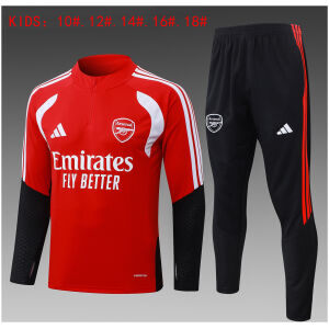 Kids Arsenal Training Suit Red 2026/27-jerseyio