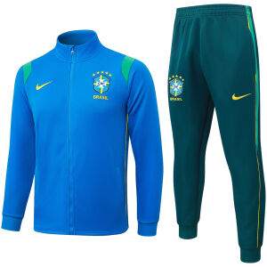 Mens Brazil Jacket + Pants Training Suit Blue 2026-jerseyio Mens Brazil Jacket + Pants Training Suit Blue 2026-jerseyio
