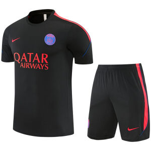 Mens PSG Short Training Suit Black 2026/27-jerseyio