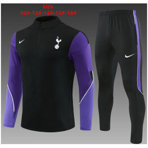 Kids Tottenham Hotspur Black Training Suit 2026/27