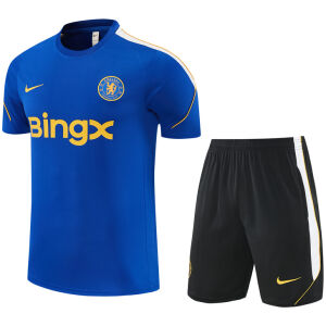Mens Chelsea Short Training Suit Blue 2026/27-jerseyio