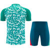 Kids Portugal Short Training Suit Green Pattern 2026-jerseyio