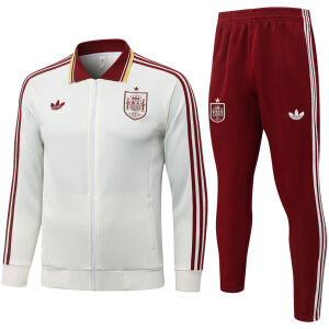 Mens Spain Jacket + Pants Training Suit Beige 2026-jerseyio Mens Spain Jacket + Pants Training Suit Beige 2026-jerseyio