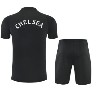 Mens Chelsea Short Training Suit Black 2026/27-jerseyio
