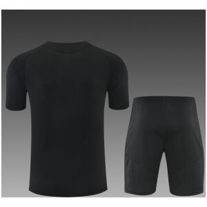 Kids Real Madrid Short Training Suit Black 2026/27-jerseyio