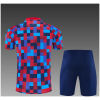 Kids Barcelona Short Training Suit Red – Blue 2026/27-jerseyio