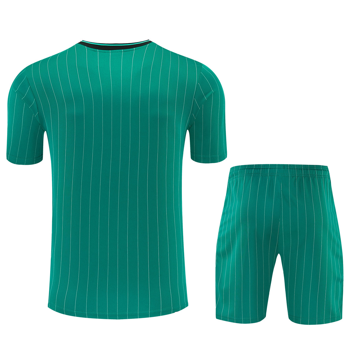 Mens Liverpool Short Training Suit Green 2025/26 Mens Liverpool Short Training Suit Green 2025/26 rear view showing clean waistband and athletic cut
