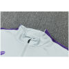 Mens Barcelona Training Suit Light Grey 2026/27 Mens Barcelona Training Suit Light Grey 2026/27 rear view of shirt and shorts