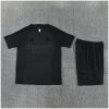 Kids Real Madrid Short Training Suit Black 2026/27-jerseyio