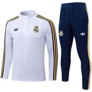 Mens Real Madrid Training Suit White 2026/27-jerseyio