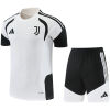 Mens Juventus Short Training Suit White 2026/27 front view of shirt and shorts