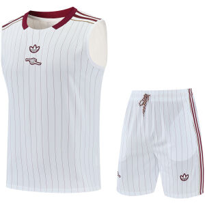 Mens Arsenal Singlet Suit White 2025/26-jerseyio