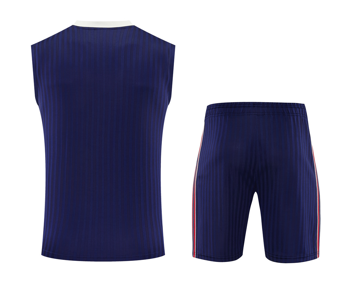 Mens Arsenal Royal Singlet Suit 2025/26 Mens Arsenal Royal Singlet Suit 2025/26 rear view of shirt and shorts