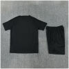 Kids Real Madrid Short Training Suit Black 2026/27-jerseyio