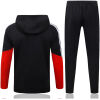 Mens Germany Black Hoodie Jacket + Pants Training Suit 2026