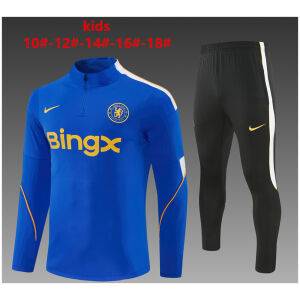 Kids Chelsea Training Suit Blue 2026/27-jerseyio