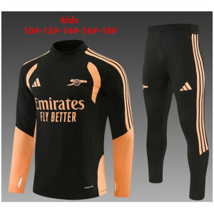Kids Arsenal Training Suit Black 2026/27-jerseyio