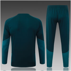 Kids Real Madrid Training Suit Dark Green 2026/27-jerseyio