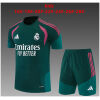 Kids Real Madrid Short Training Suit Dark Green 2026/27-jerseyio