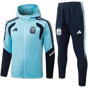 Mens Argentina Blue Hoodie Jacket + Pants Training Suit 2026 Mens Argentina Blue Hoodie Jacket + Pants Training Suit 2026