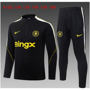 Kids Chelsea Black Training Suit 2026/27